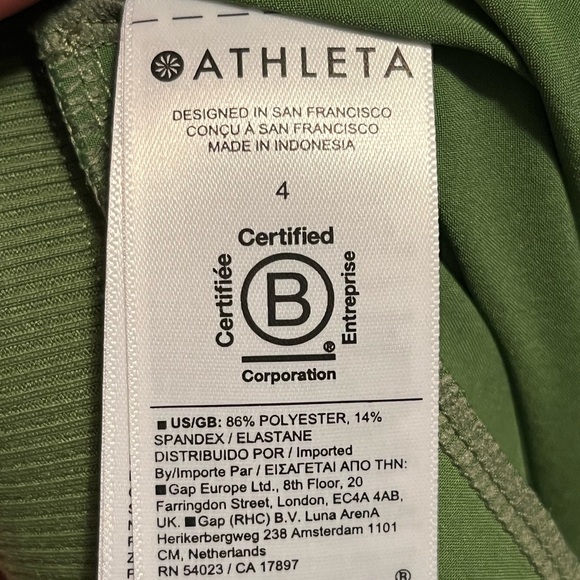 Athleta Green Brooklyn Mid Rise Ankle Pant NWOT Size 4 Activewear Athleisure - Picture 11 of 12